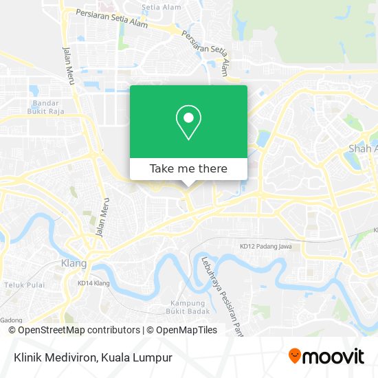 Klinik Mediviron map