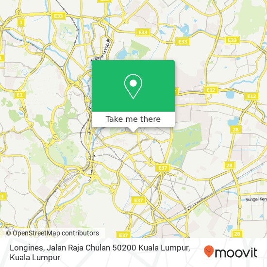 Longines, Jalan Raja Chulan 50200 Kuala Lumpur map