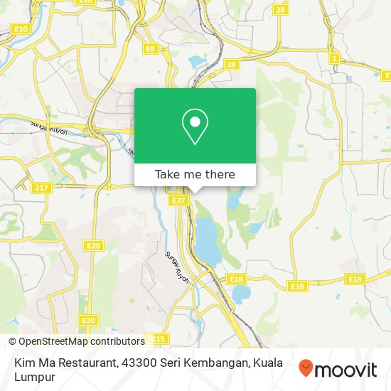 Peta Kim Ma Restaurant, 43300 Seri Kembangan