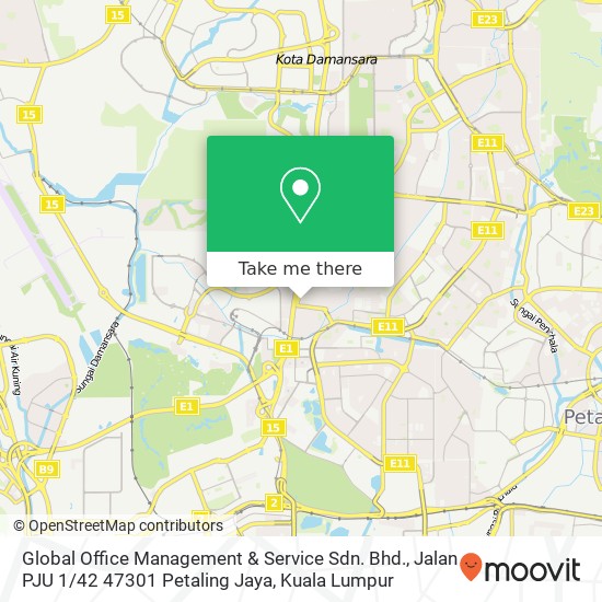 Global Office Management & Service Sdn. Bhd., Jalan PJU 1 / 42 47301 Petaling Jaya map