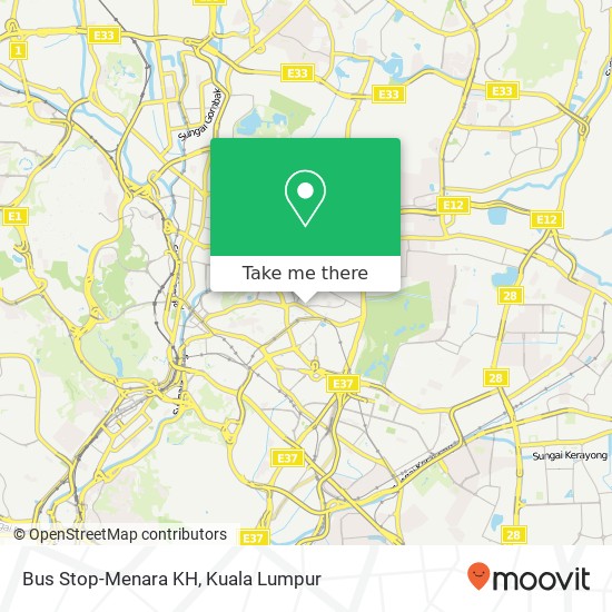 Bus Stop-Menara KH map