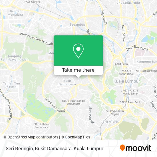 Seri Beringin, Bukit Damansara map