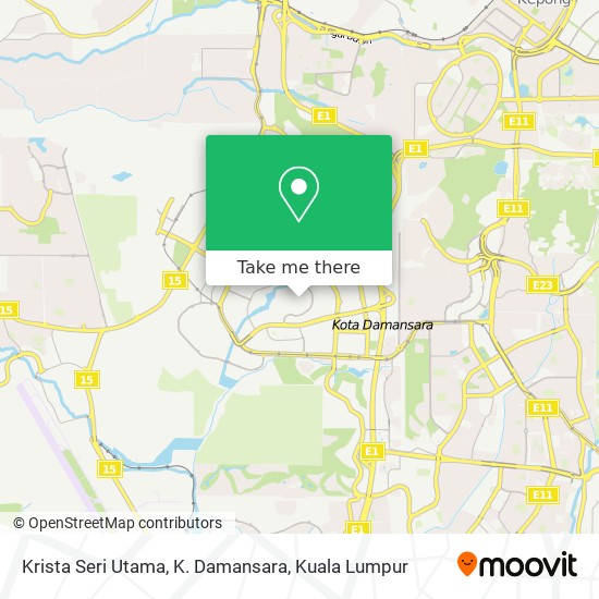 Krista Seri Utama, K. Damansara map