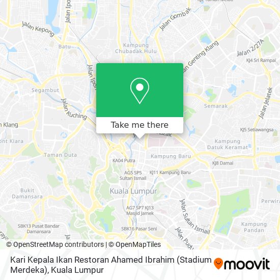 Kari Kepala Ikan Restoran Ahamed Ibrahim (Stadium Merdeka) map