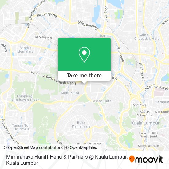 Peta Mimirahayu Haniff Heng & Partners @ Kuala Lumpur
