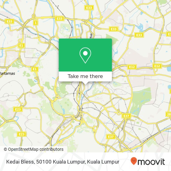 Kedai Bless, 50100 Kuala Lumpur map