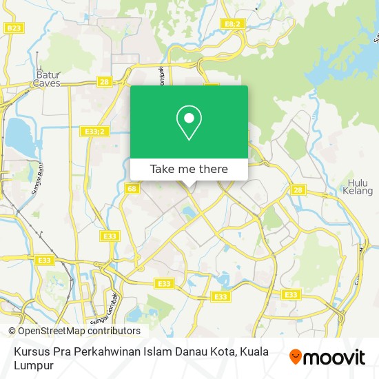 Kursus Pra Perkahwinan Islam Danau Kota map