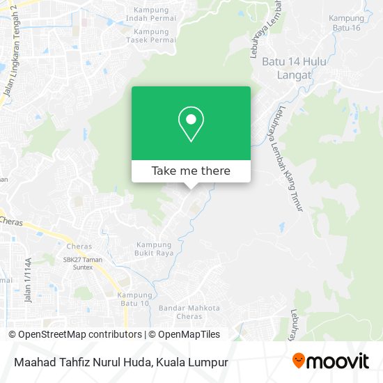 Maahad Tahfiz Nurul Huda map