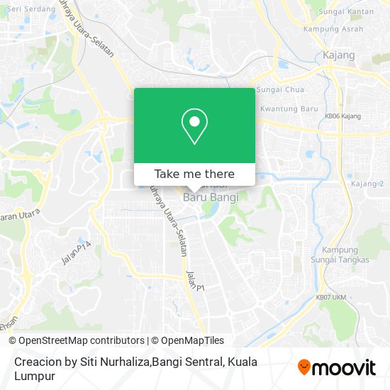 Creacion by Siti Nurhaliza,Bangi Sentral map