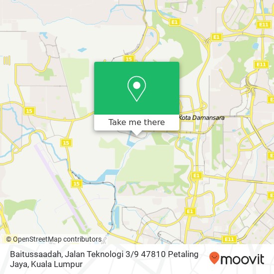 Baitussaadah, Jalan Teknologi 3 / 9 47810 Petaling Jaya map