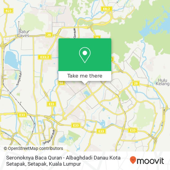 Seronoknya Baca Quran - Albaghdadi Danau Kota Setapak, Setapak map