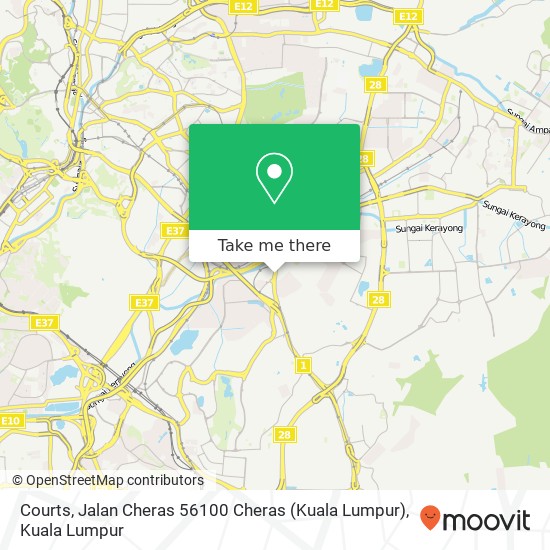 Courts, Jalan Cheras 56100 Cheras (Kuala Lumpur) map