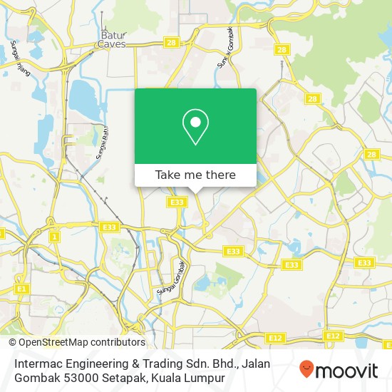 Intermac Engineering & Trading Sdn. Bhd., Jalan Gombak 53000 Setapak map