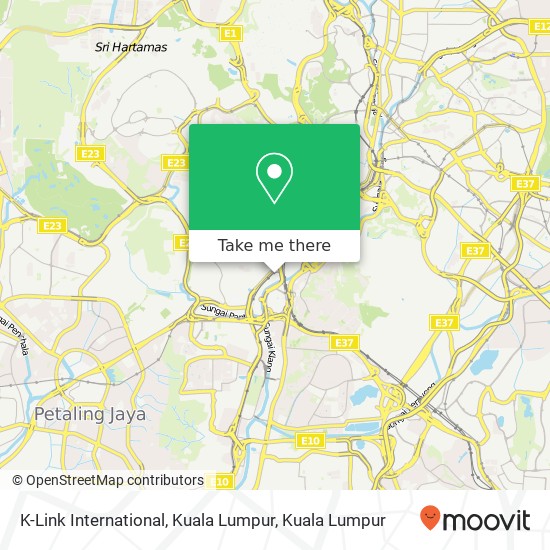 K-Link International, Kuala Lumpur map