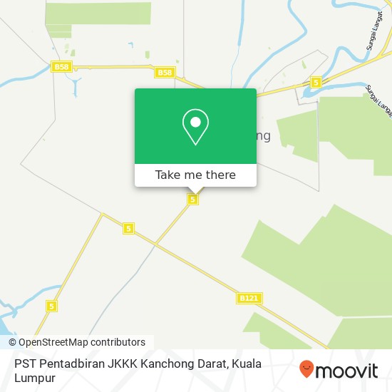 PST Pentadbiran JKKK Kanchong Darat map