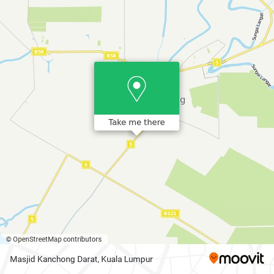 Peta Masjid Kanchong Darat
