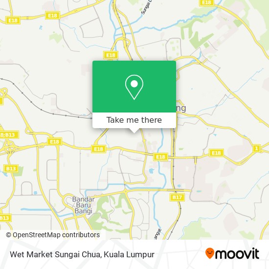 Wet Market Sungai Chua map