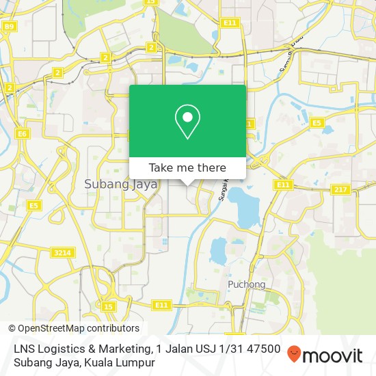 LNS Logistics & Marketing, 1 Jalan USJ 1 / 31 47500 Subang Jaya map