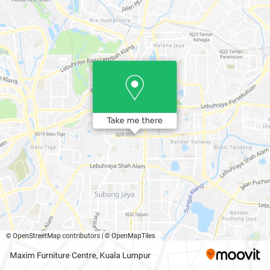 Maxim Furniture Centre map