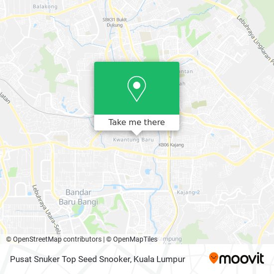 Peta Pusat Snuker Top Seed Snooker