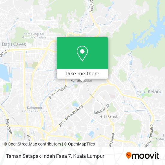 Peta Taman Setapak Indah Fasa 7