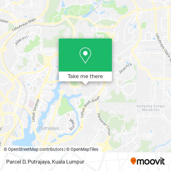 Parcel D, Putrajaya map