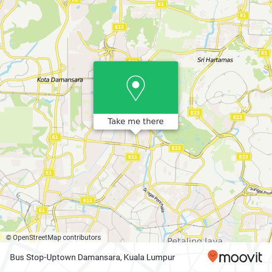 Bus Stop-Uptown Damansara map