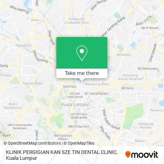 Peta KLINIK PERGIGIAN KAN SZE TIN DENTAL CLINIC