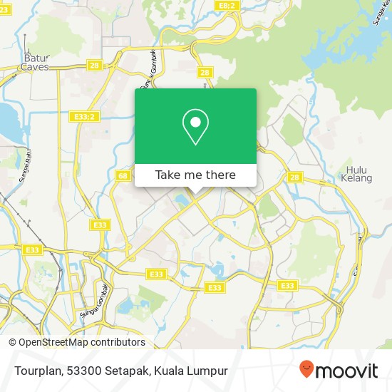 Peta Tourplan, 53300 Setapak