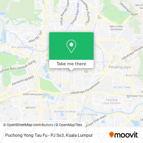 Puchong Yong Tau Fu - PJ Ss3 map
