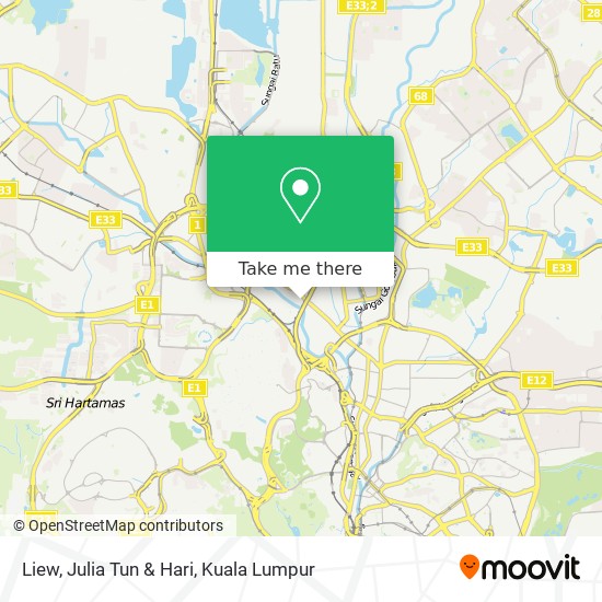 Liew, Julia Tun & Hari map