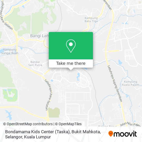 Peta Bondamama Kids Center (Taska), Bukit Mahkota, Selangor