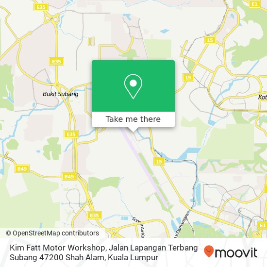 Kim Fatt Motor Workshop, Jalan Lapangan Terbang Subang 47200 Shah Alam map