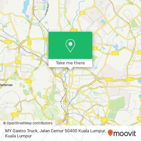 MY Gastro Truck, Jalan Cemur 50400 Kuala Lumpur map