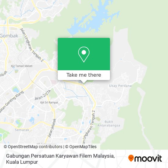 Peta Gabungan Persatuan Karyawan Filem Malaysia