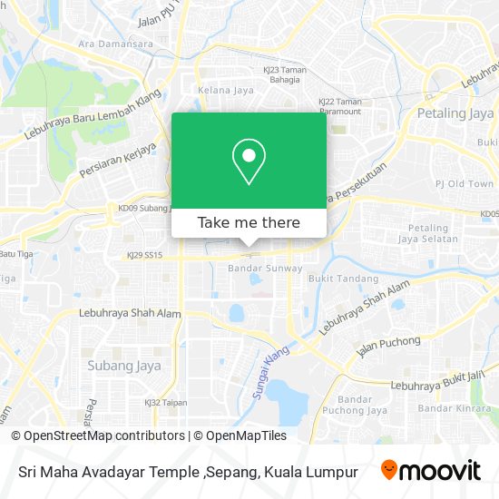 Peta Sri Maha Avadayar Temple ,Sepang