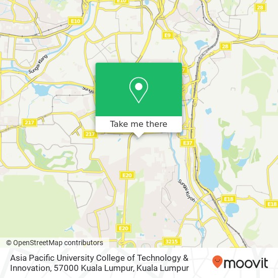 Peta Asia Pacific University College of Technology & Innovation, 57000 Kuala Lumpur