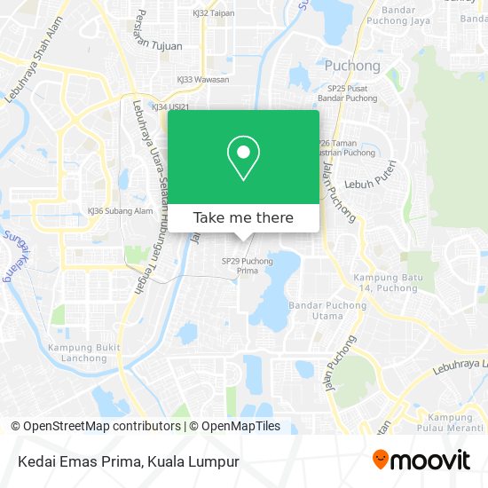 Peta Kedai Emas Prima
