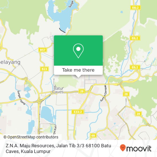 Z.N.A. Maju Resources, Jalan Tib 3 / 3 68100 Batu Caves map