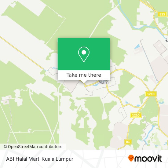 ABI Halal Mart map