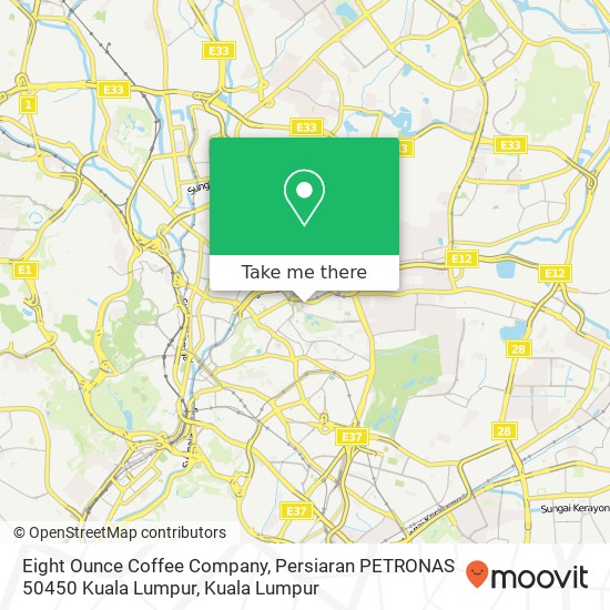 Eight Ounce Coffee Company, Persiaran PETRONAS 50450 Kuala Lumpur map