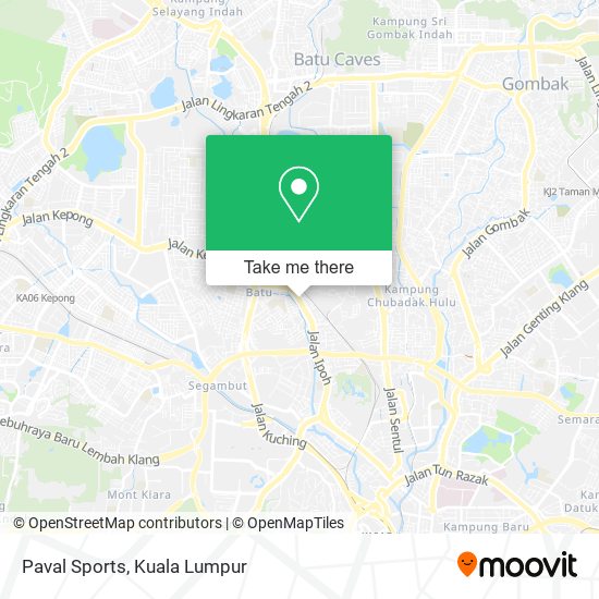 Paval Sports map