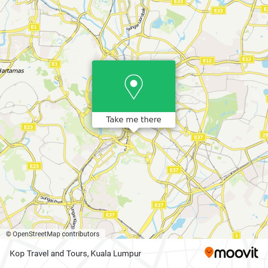 Kop Travel and Tours map