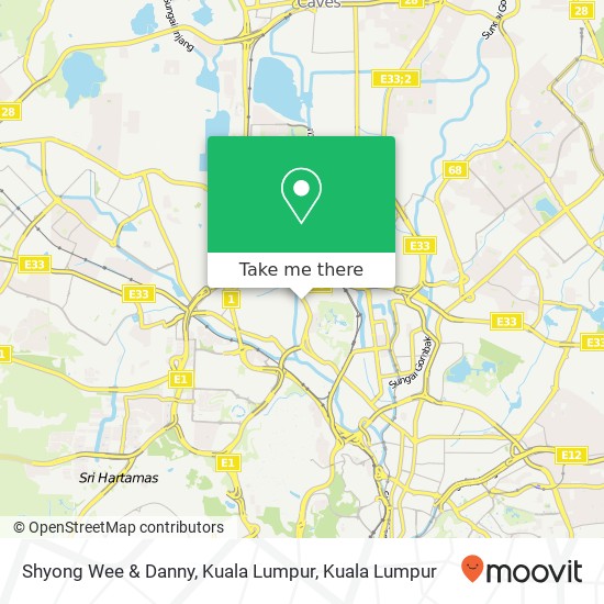 Shyong Wee & Danny, Kuala Lumpur map