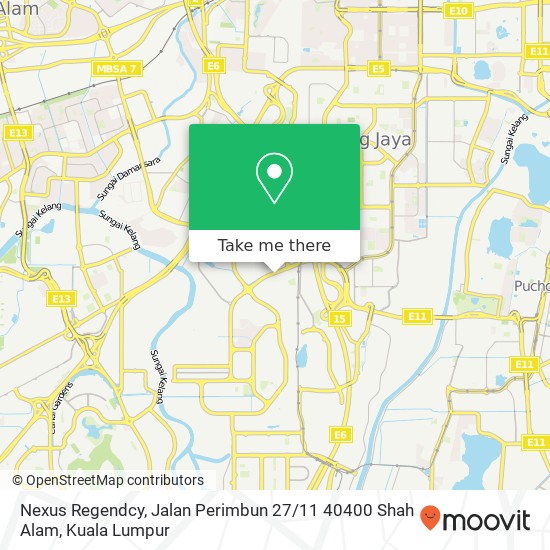 Nexus Regendcy, Jalan Perimbun 27 / 11 40400 Shah Alam map