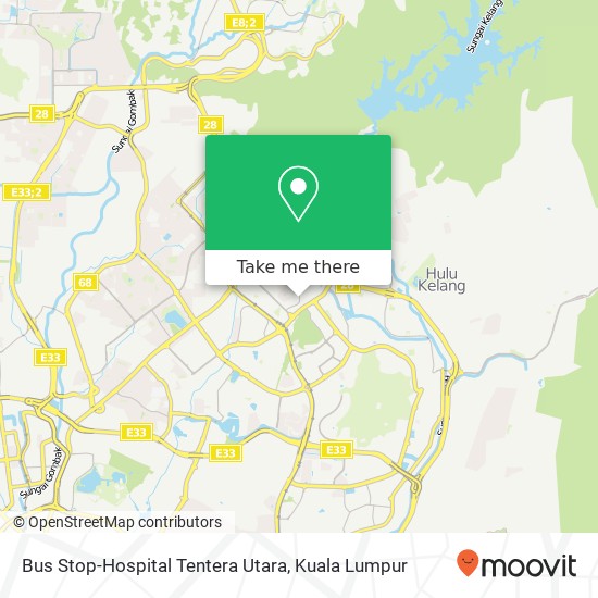 Bus Stop-Hospital Tentera Utara map