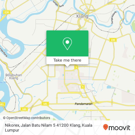 Nikorex, Jalan Batu Nilam 5 41200 Klang map