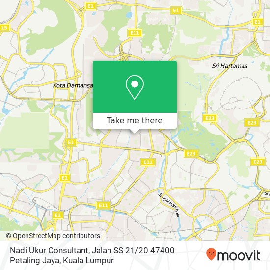 Nadi Ukur Consultant, Jalan SS 21 / 20 47400 Petaling Jaya map