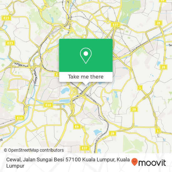 Cewal, Jalan Sungai Besi 57100 Kuala Lumpur map