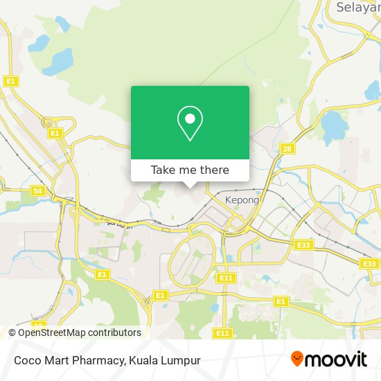 Coco Mart Pharmacy map